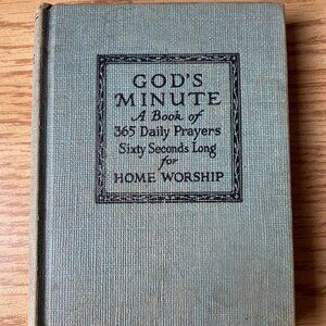 God's Minute A book of 365 Daily Prayers for Home Worship 1943 John C. Weston Co